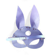 Шкіряна маска Зайчика Art of Sex – Bunny mask, колір Лавандовий