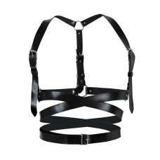 Шкіряна портупея Art of Sex – Melani Leather harness, Чорна L–2XL