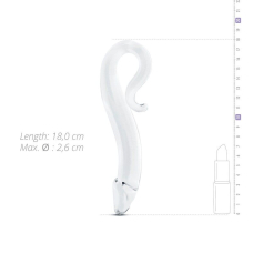Скляний дилдо Gildo Glass Dildo No. 14, реалістична головка, довжина 18 см