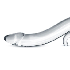 Скляний дилдо Gildo Glass Dildo No. 14, реалістична головка, довжина 18 см