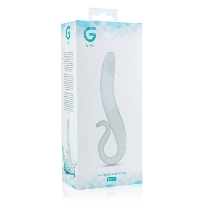 Стеклянный дилдо Gildo Glass Dildo No. 14, реалистичная головка, длина 18 см