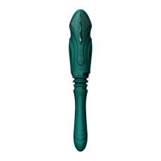 Смарт секс-машина з кристалом Swarovski – Zalo Sesh Turquoise Green – 2 насадки, керування з телефона