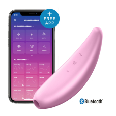 Смарт вакуумний кліторальний стимулятор Satisfyer Curvy 3+ з керуванням на відстані на дистанційному управлінні (App)
