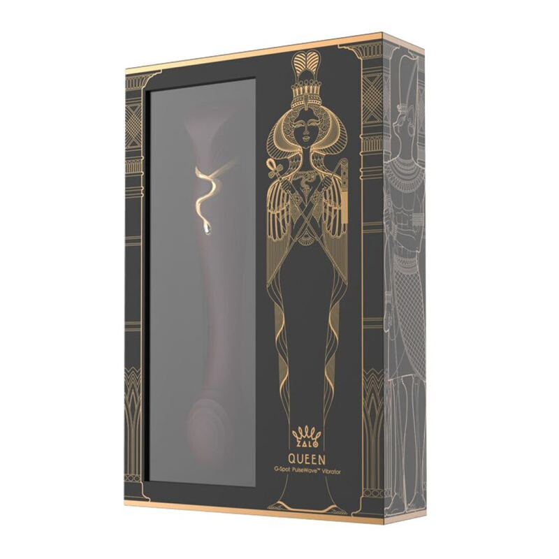 Смарт вібратор 3в1 – Zalo Queen Set Wine Red – пульсівна перлина + вакуум, кристал Swarovski, багатофункціональний