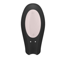 Смарт-вібратор для пар Satisfyer Double Joy Black – керування зі смартфона, додаток, дистанційний вібратор, 2 мотори