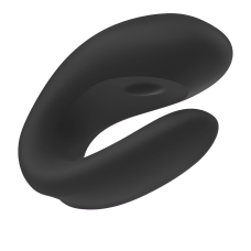 Смарт-вібратор для пар Satisfyer Double Joy Black – керування зі смартфона, додаток, дистанційний вібратор, 2 мотори
