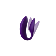 Смарт-вібратор для пар – We-Vibe Sync 2 Purple – дистанційне керування з телефона + пульт