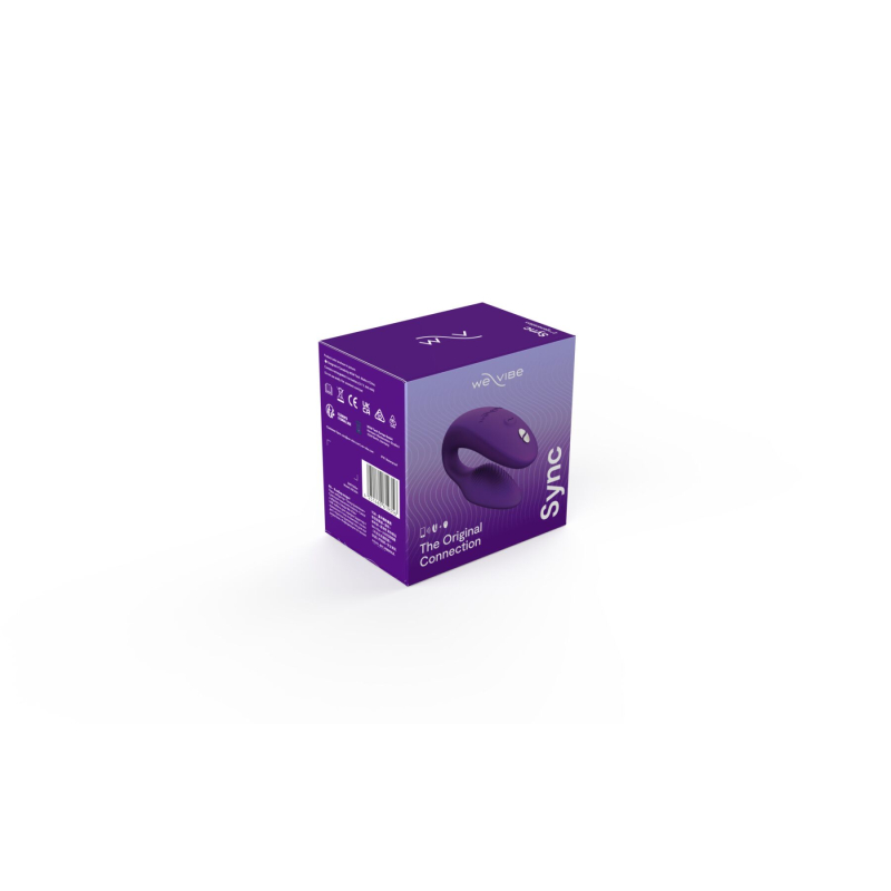 Смарт-вібратор для пар – We-Vibe Sync 2 Purple – дистанційне керування з телефона + пульт