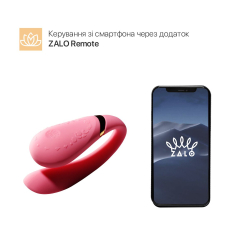 Смарт вібратор для пар – Zalo Fanfan Rouge Pink – керування з телефона на відстанні