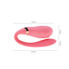 Смарт вібратор для пар – Zalo Fanfan Rouge Pink – керування з телефона на відстанні