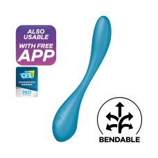 Смарт-вібратор для точки G – Satisfyer G-Spot Flex 5+ Petrol – дистанційне управління з телефона