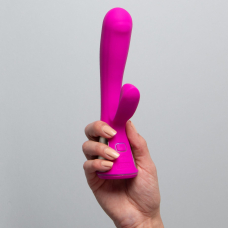Смарт-вібратор-кролик – Ohmibod Fuse for Kiiroo Pink – дистанційне App керування з телефона на відстані