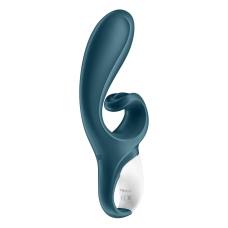 Смарт вібратор-кролик – Satisfyer Hug Me Bluegrey – 2 мотори, по 12 режимів вібрації на кожний