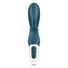 Смарт вібратор-кролик – Satisfyer Hug Me Bluegrey – 2 мотори, по 12 режимів вібрації на кожний