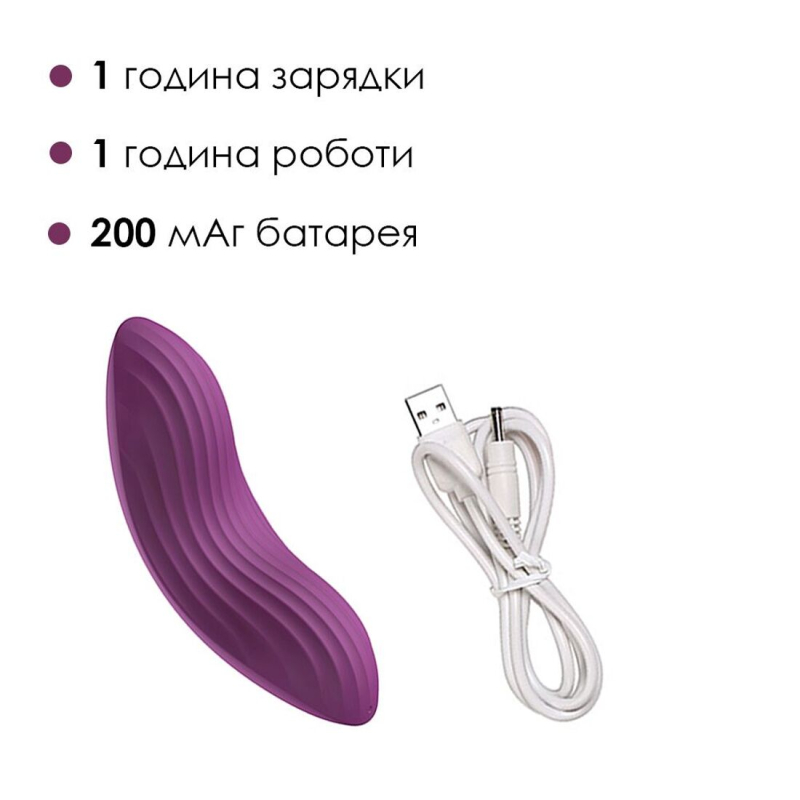 Смарт-вібратор у трусики + трусики у комплекті – Svakom Edeny – ребриста поверхня, 11 режимів вібрації