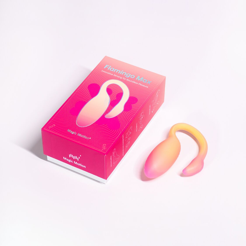 Смарт-віброяйце – Magic Motion Flamingo Max Orange, 2 в 1: віброяйце та тренажер Кегеля, 10 вібро-режимів