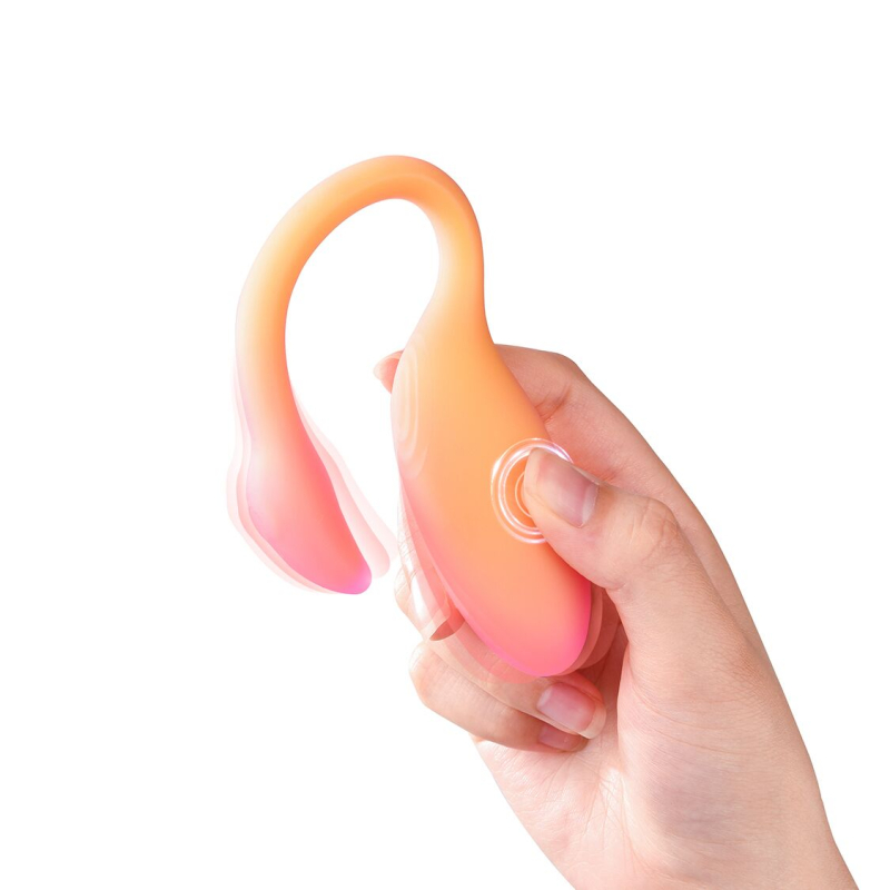 Смарт-віброяйце – Magic Motion Flamingo Max Orange, 2 в 1: віброяйце та тренажер Кегеля, 10 вібро-режимів