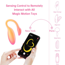Смарт-віброяйце – Magic Motion Flamingo Max Orange, 2 в 1: віброяйце та тренажер Кегеля, 10 вібро-режимів