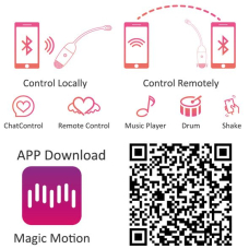 Смарт віброяйце Magic Motion Vini Orange з дистанційним керуванням з телефона на відстані