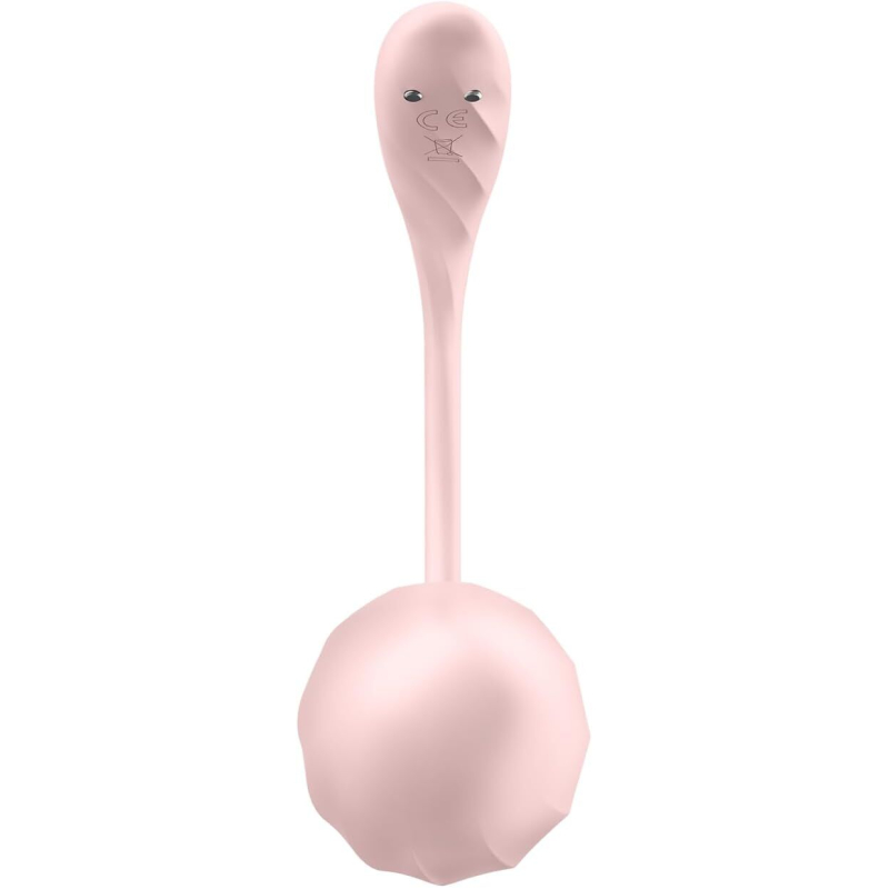 Смарт-віброяйце – Satisfyer Ribbed Petal Connect Rose – керування зі смартфона, пульт керування