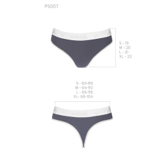 Спортивні трусики–стрінги Passion PS007 PANTIES XL, темно–сірий
