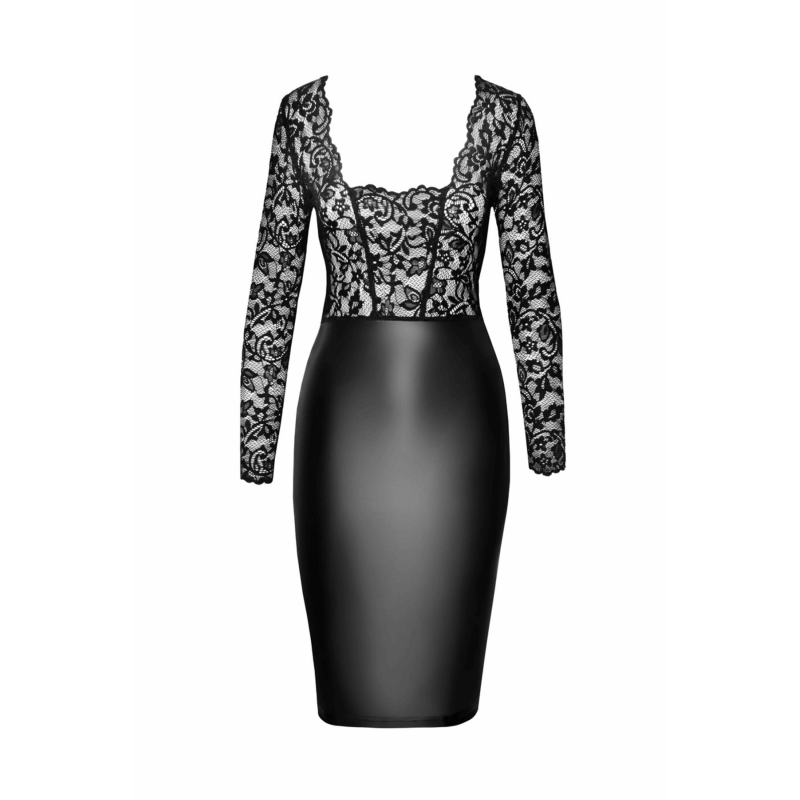 Сукня Noir Handmade F295 Euphoria lace and wetlook midi dress – XXL