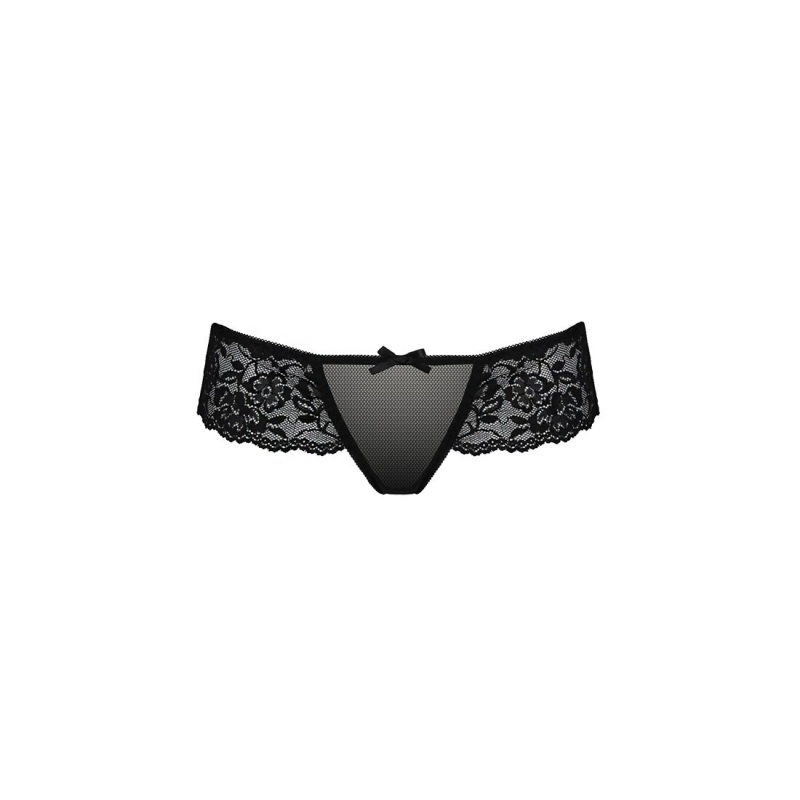 Трусики Passion Exclusive ABLA THONG S/M, чорний колір