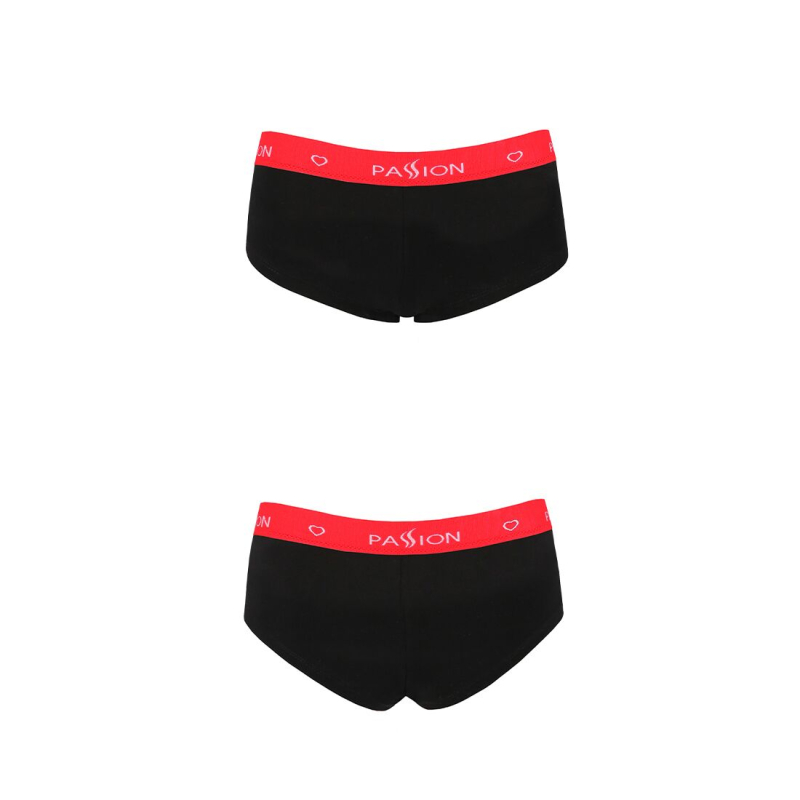 Трусики–шортики Passion PS003 PANTIES M, чорний колір
