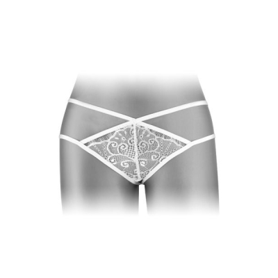 Трусики-стринги Fashion Secret MYLENE Белый с двойной линией бедра