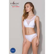 Трусики з прозорою вставкою Passion PS002 PANTIES S, білий