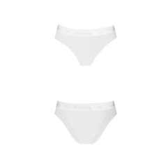 Трусики з прозорою вставкою Passion PS002 PANTIES S, білий