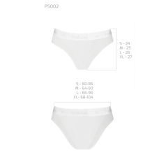 Трусики з прозорою вставкою Passion PS002 PANTIES S, білий