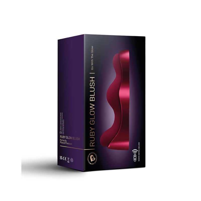 Вібромасажер Rocks Off Ruby Glow Blush з пультом ДК