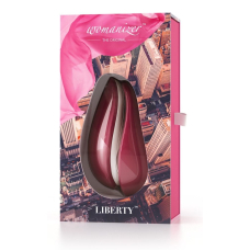 Вакуумный клиторальный стимулятор – Womanizer Liberty Red с магнитной крышкой, 2 насадки, быстрая зарядка