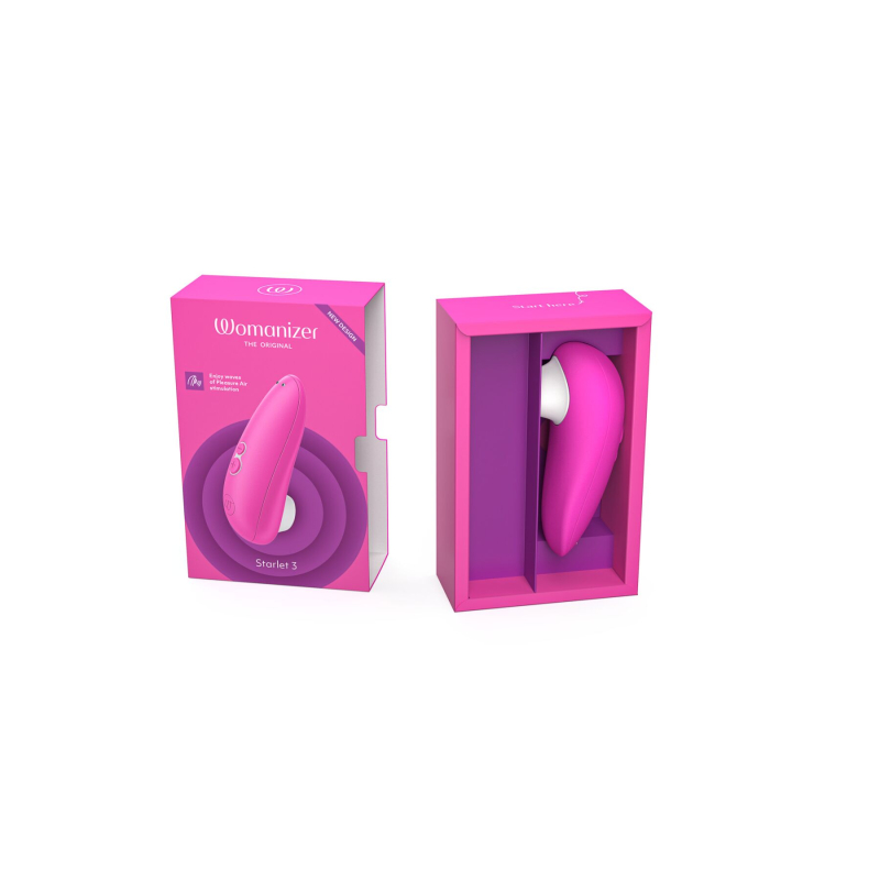 Вакуумний кліторальний стимулятор – Womanizer Starlet 3 Pink – рожевий, 6 рівнів інтенсивності