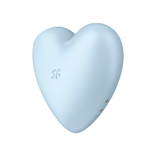 Вакуумний стимулятор-серце – Satisfyer Cutie Heart Blue з вібрацією – 11 режимів вакууму, 12 вібро-режимів