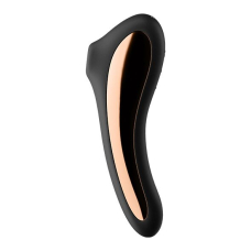 Вакуумний стимулятор з вібрацією – Satisfyer Dual Kiss Black – 10 вібро-режимів, 11 вакуумних режимів