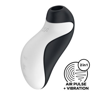 Вакуумный стимулятор с вибрацией – Satisfyer Orca – 11 уровней интенсивности, 2 режима вибрации