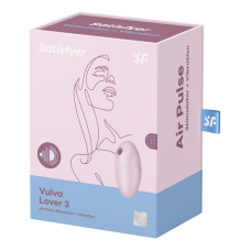 Вакуумний стимулятор з вібрацією – Satisfyer Vulva Lover 3 Pink – 11 вакуумних режимів + 12 вібро-режимів