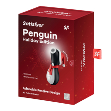 Вакуумный вибратор пингвинчик – Satisfyer Penguin Holiday Edition – 11 режимов работы