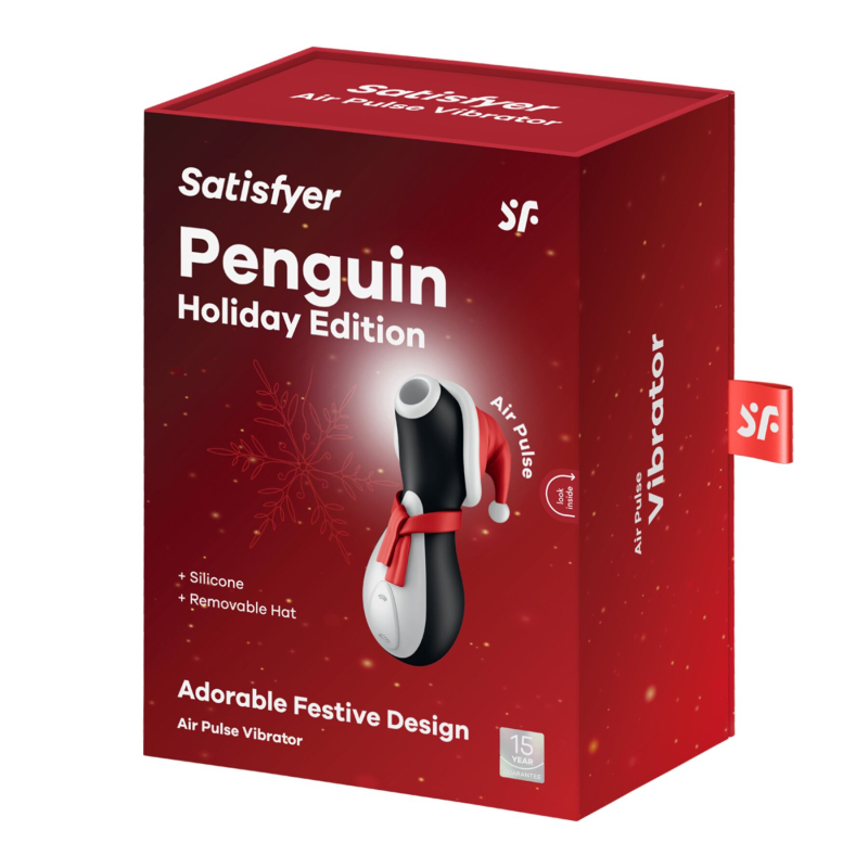 Вакуумный вибратор пингвинчик – Satisfyer Penguin Holiday Edition – 11 режимов работы