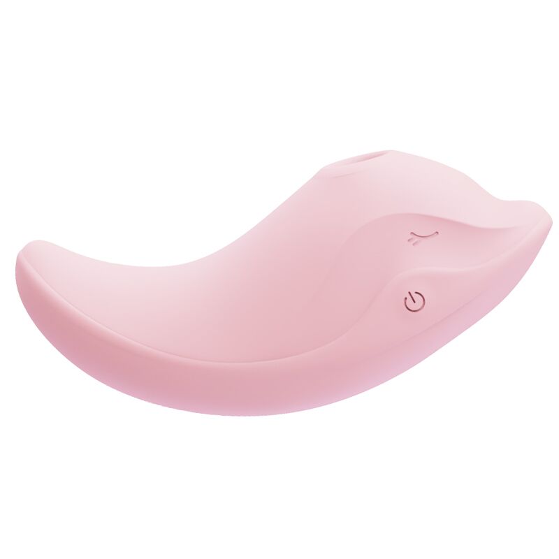 Вибратор-дельфинчик 2в1 – CuteVibe Heidi Pink – 3 режима вакуума и 10 режимов вибрации