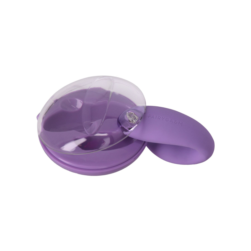 Вібратор для пар – FairyGasm PleasureBerry Violet – кейс для зарядки, пульт управління, 10 режимів