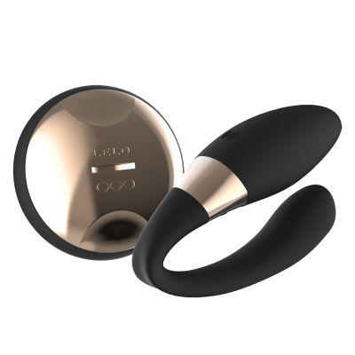 Вибратор для пар – LELO Tiani Duo Black – 2 мотора, пульт, гибкий корпус, 8 режимов
