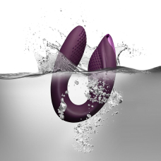 Вібратор для пар – Rocks Off Rock Chick Diva Purple – з пультом, одночасна стимуляція клітора та точки G