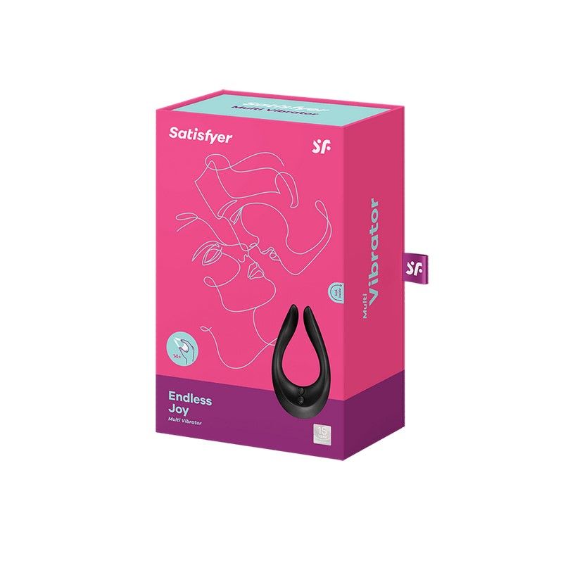 Вибратор для пар Satisfyer Endless Joy Black – многофункциональный, с 3 моторами и 100 вибрационных комбинаций