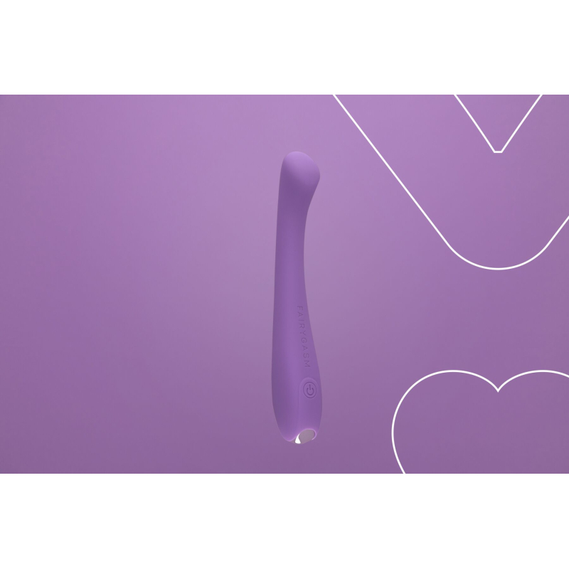 Вибратор для точки G – FairyGasm MerryWand Violet – гибкий ствол, 9 вибро-режимов