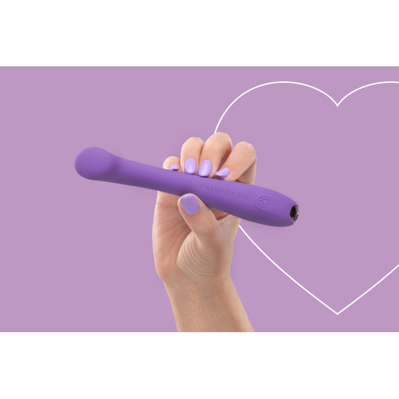 Вибратор для точки G – FairyGasm MerryWand Violet – гибкий ствол, 9 вибро-режимов
