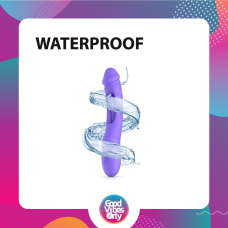Вібратор для точки G - Good Vibes Only Flax Vibrating Dildo with G-Spot, фіолетового кольору