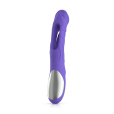 Вибратор для точки G - Good Vibes Only Flax Vibrating Dildo with G-Spot, фиолетового цвета